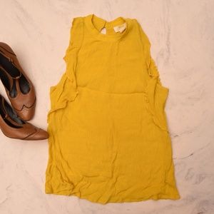 Yellow Anthropologie Sleeveless top Maeve